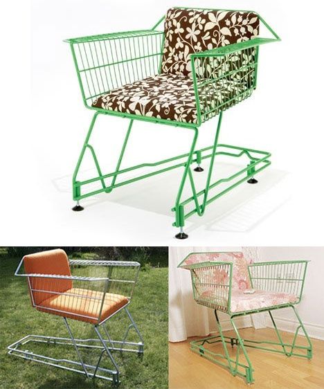 shopping cart decoration ideas | Unusual furniture, Recycled shopping cart decoration ideas | Unusual furniture, Recycled