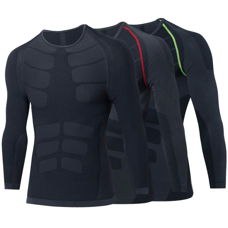 emFraa Homme Femme Sport Compression Base layer Shirt Short sleeve S~2XL