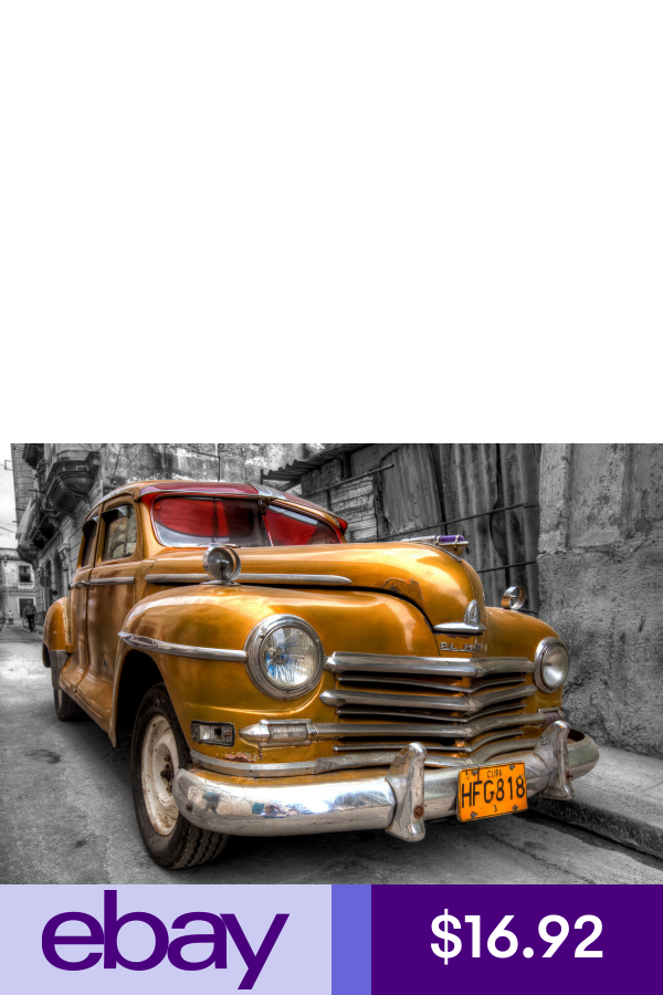 FACTOR WHEN FRAMED CUBA CLASSIC VINTAGE CARS SHOTS WOW!!!!