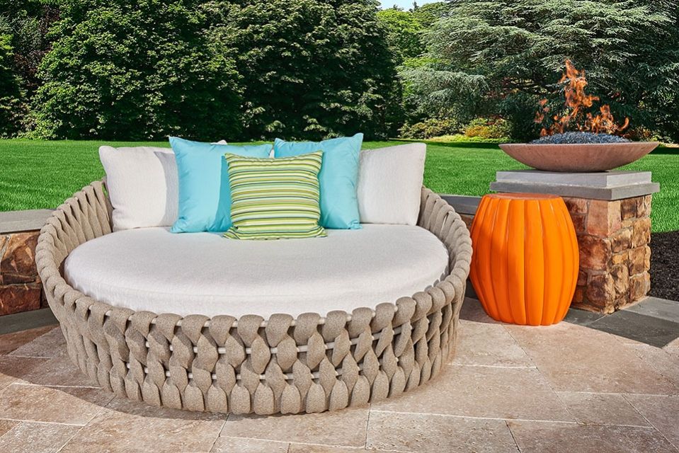 Daybed in a gorgeous outdoor living space styled by Grace ... Daybed in a gorgeous outdoor living space styled by Grace ... on Living Spaces Outdoor Daybed id=55271