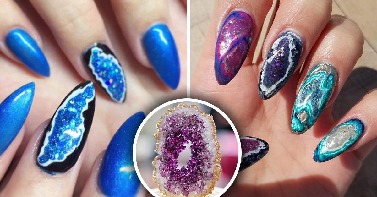 Las uñas geodas es una nueva tendencia inspirada en la belleza de colores y texturas de las geodas, que son piedras que tienen minerales en su interior Perfumes Versace, Nailart, Cherry On The Cake, Driven Women, Color Help, The Wonders, New Trends, Geode, Fun Nails