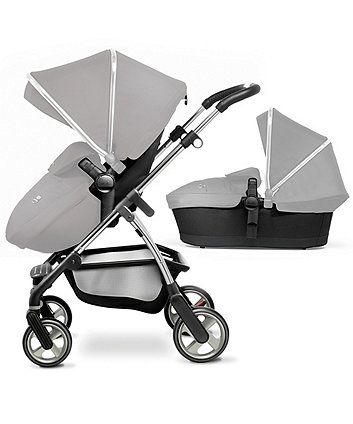 Silver Cross Wayfarer Pioneer Hood /& Apron Pack For Pram Pushchair Chrome Black