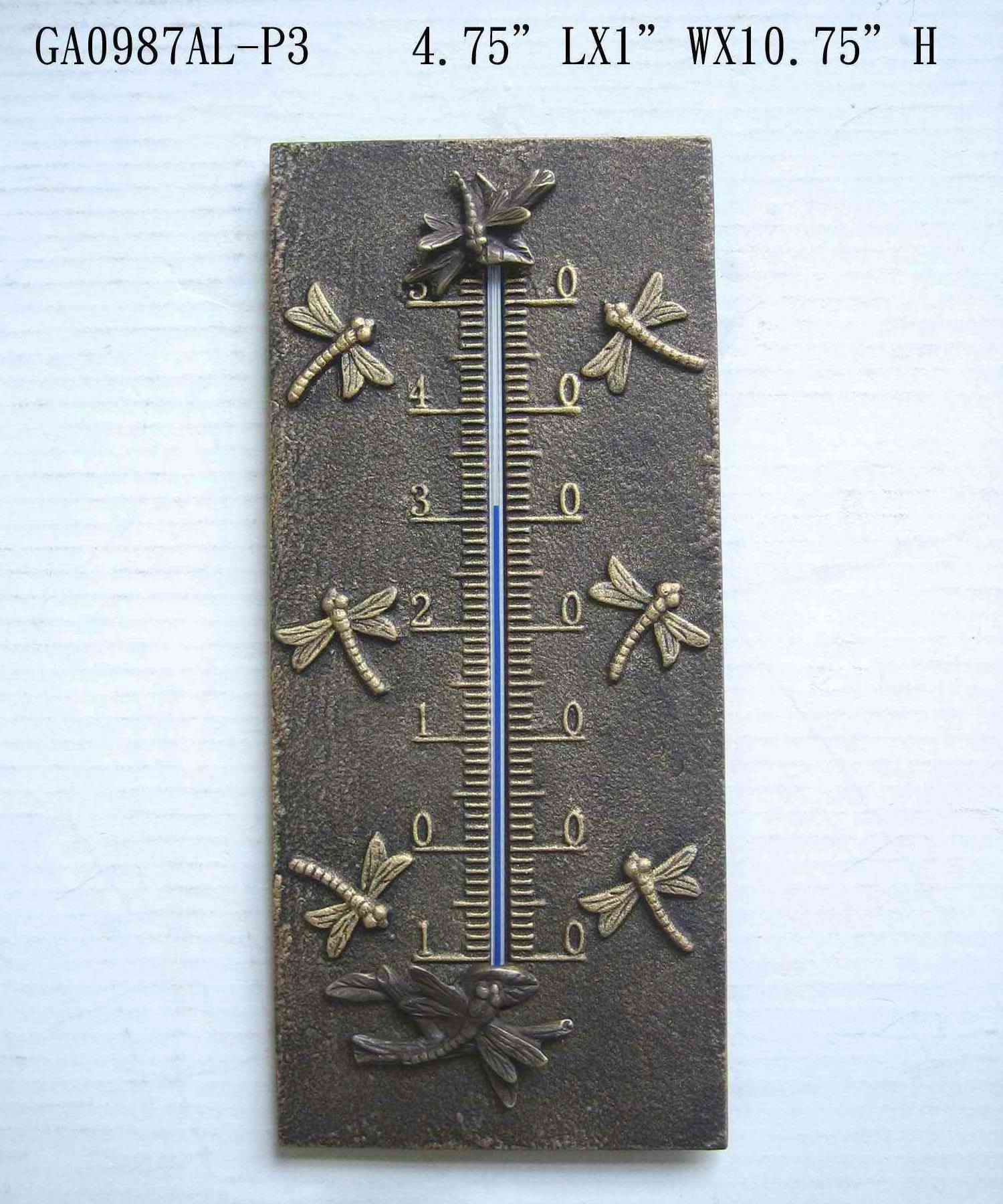 Dragonfly Thermometer Decor Artwork Dragonfly Thermometer Decor