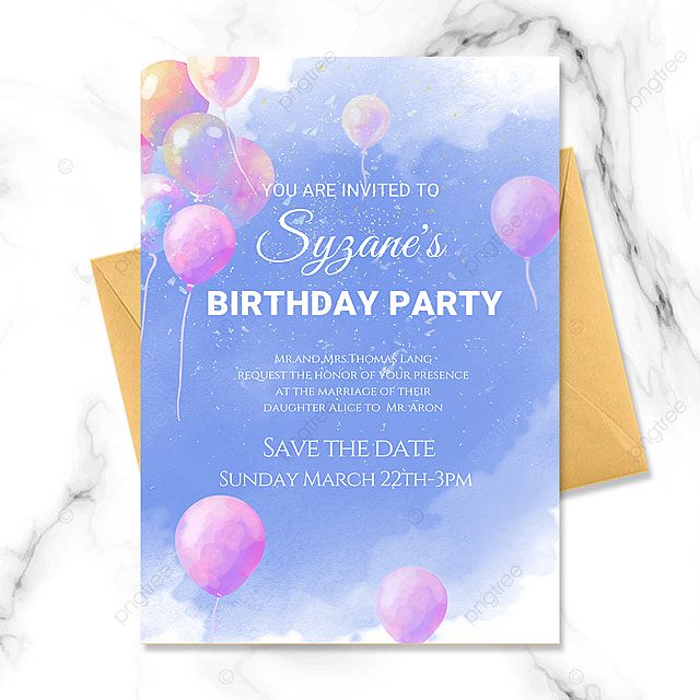 بطاقة دعوة حفلة عيد ميلاد للأطفال Childrens Birthday Party Birthday Party Invitations Childrens Birthday