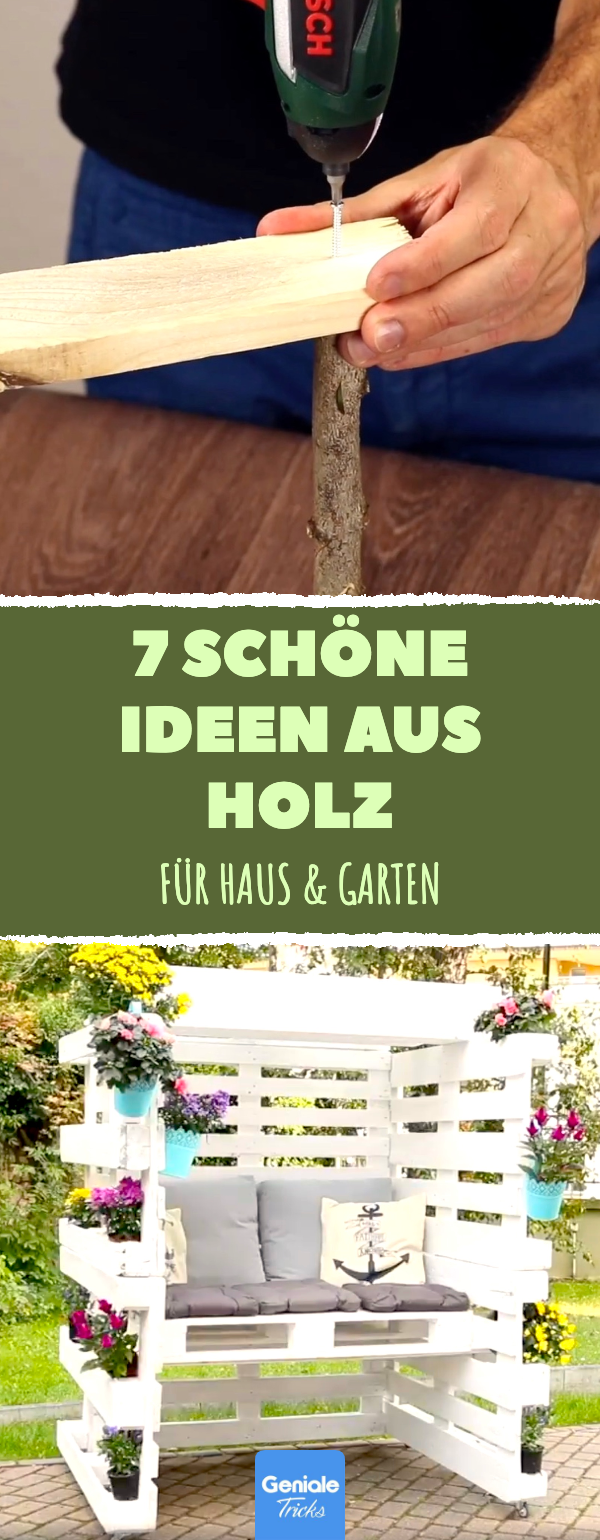 7 schöne Ideen aus Holz