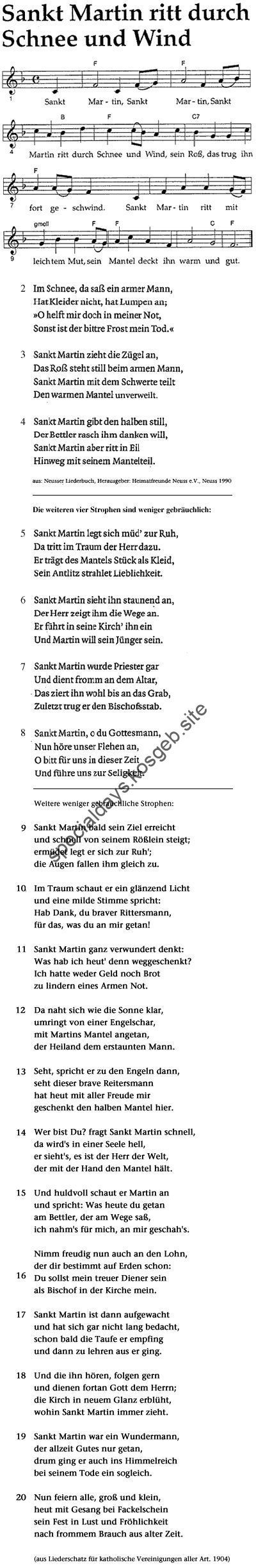 Damit Du textsicher auf dem nächsten Laternen-Umzug mitläufst haben wir