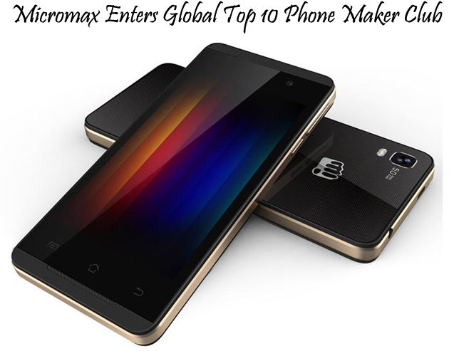 micromax is the first indian mobile manufacturer to make it to the elite list of top 10 phone makers in the world according to top 10 phones phone 10 things