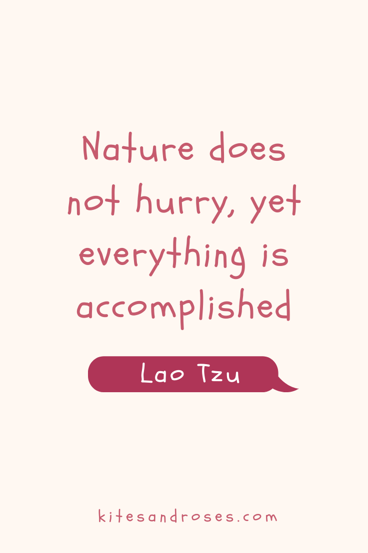 Quote That Says Nature Does Not Hurry Yet Everything Is Accomplished