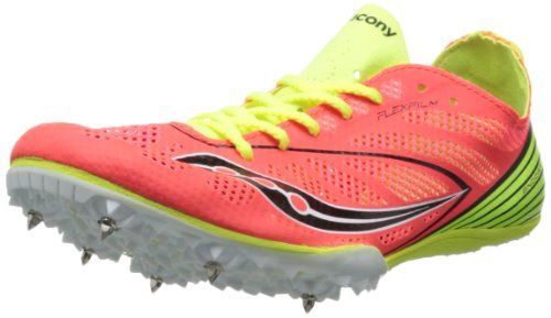 Saucony Womens Endorphin MD4 Track ShoeCoralCitronBlack65 M Nuevo Zapatillas Con Clavos SAUCONY Endorphin Md4 Racer