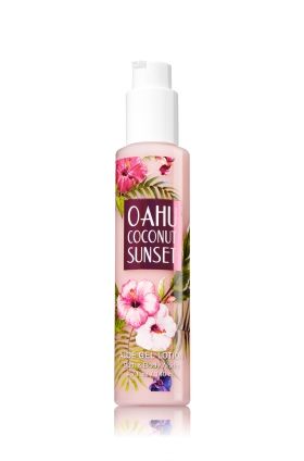 oahu coconut sunset aloe gel lotion signature collection bath oahu coconut sunset bath and body works