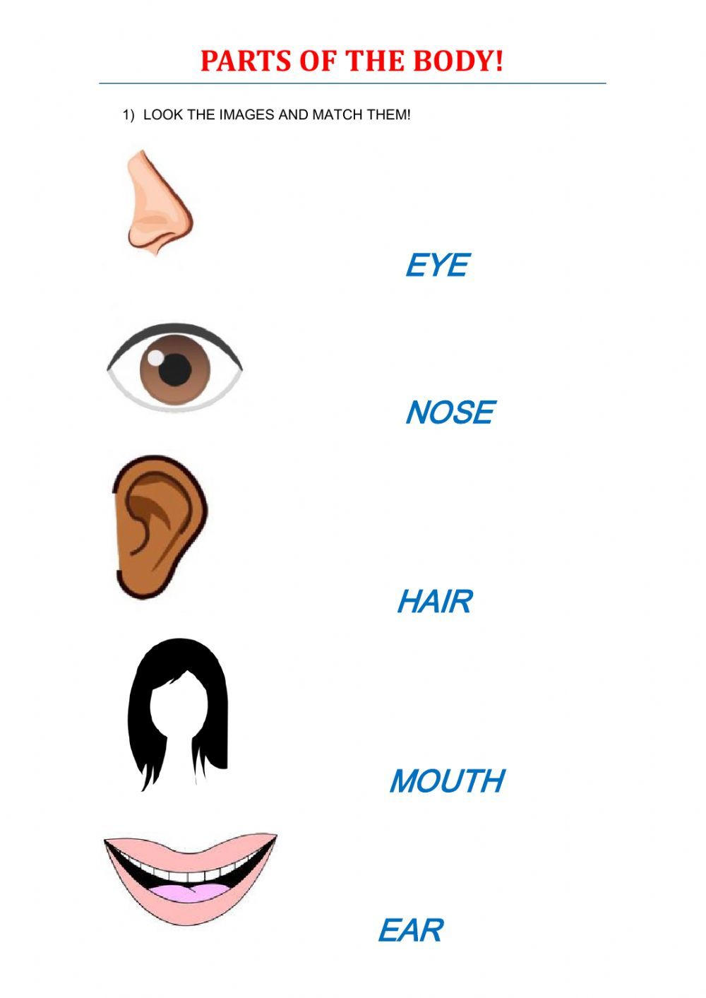 Parts of the body (1 Face) worksheet in 2025 Images and words Face Parts of the body (1 Face) worksheet in 2025 Images and words Face