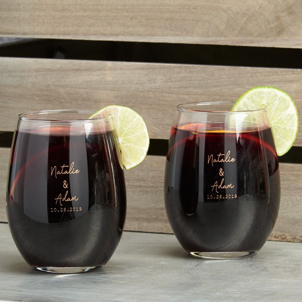 Personalized 15 oz. Stemless Wine Glass in 2020 Wine