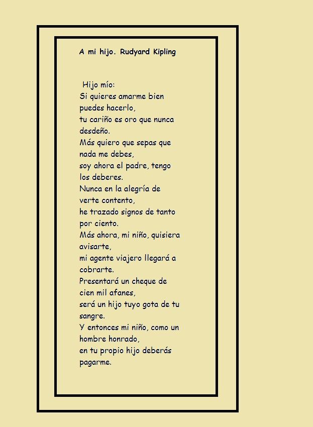 labio Halar proporción A mi hijo. Rudyard Kipling, británico. | Rudyard kipling, Felicitaciones de cumpleaños, Poemas labio Halar proporción A mi hijo. Rudyard Kipling, británico. | Rudyard kipling, Felicitaciones de cumpleaños, Poemas