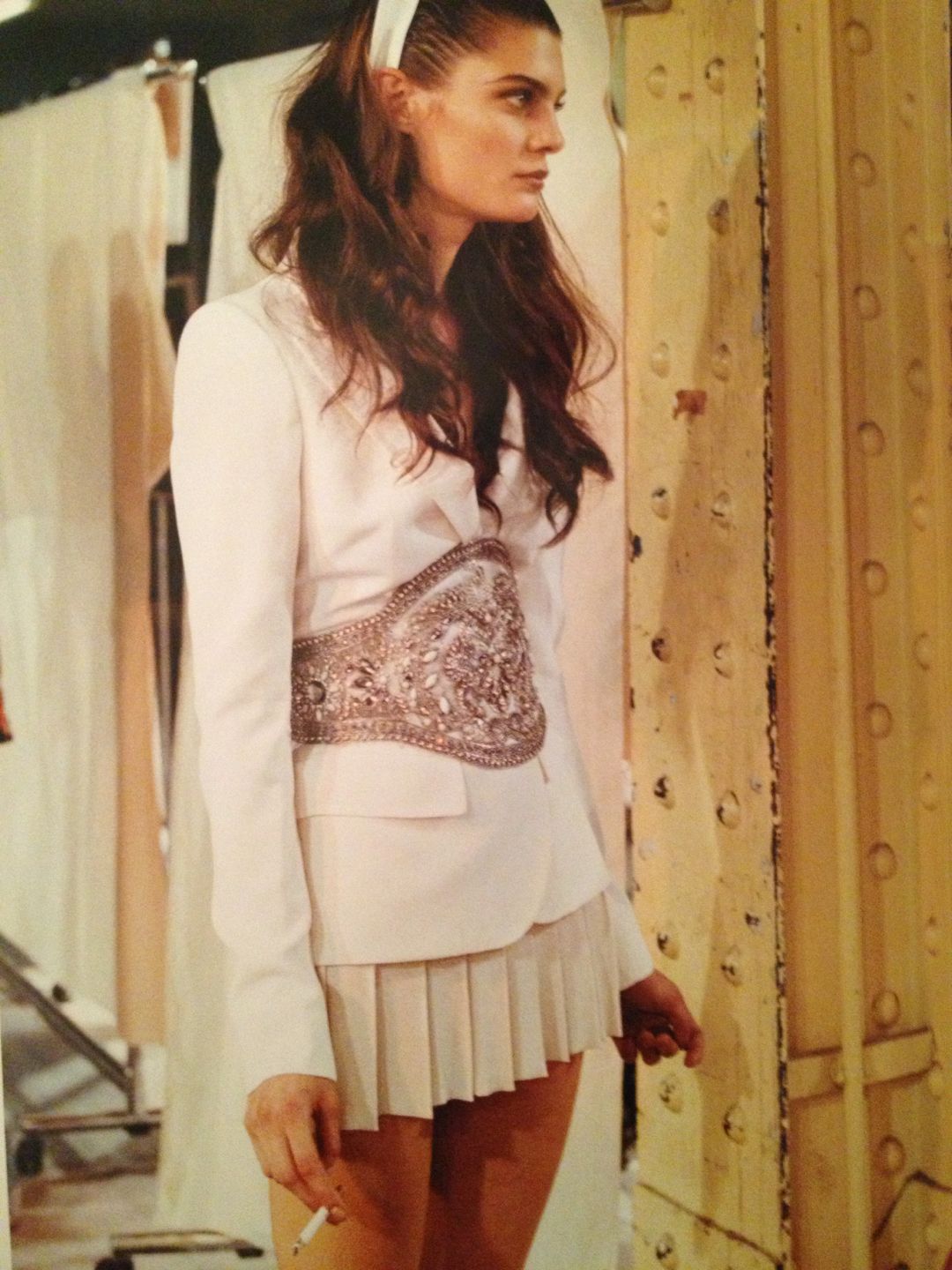 marina perez backstage alexander mcqueen haute marina perez backstage alexander mcqueen haute