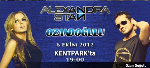 Alexandra Stan Ozan Dogulu 6 Ekim Cumartesi Kentpark Acik Hava Sahnesinde Alexandra Stan Ekim Acik Hava