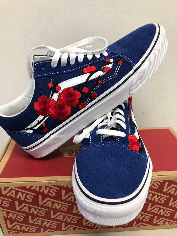 vans rose custom