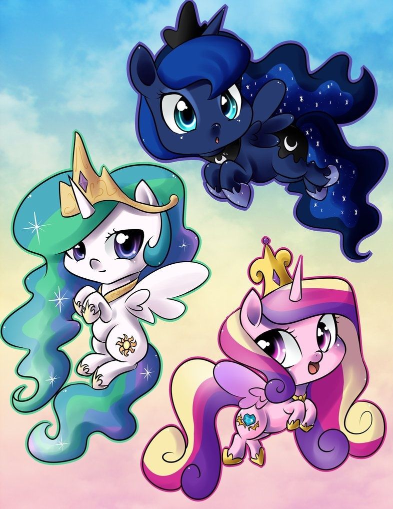 Mlp princesses 3 out of 4 Those little noses Too much squee