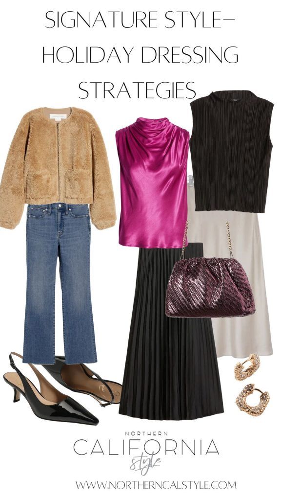 Signature Style – Holiday Dressing Strategies California Style, Northern California, Holidays And Events, Signature Style, Christmas Ideas, Strategies, Attire, Dressing