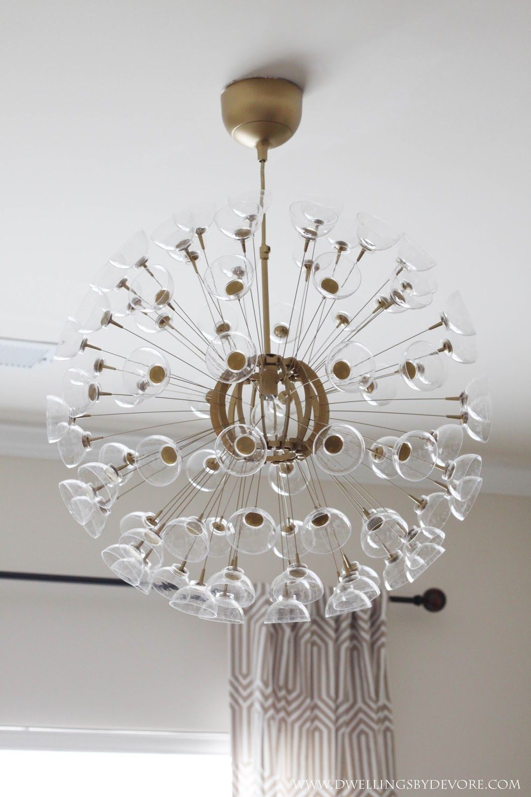 The Other Day I Mentioned That Was Working On A Little Makeover The Other Day I Mentioned That Was Working On A Little Makeover For This Ikea Maskros Pendant Lamp Ve Loved Sputnik Chandeliers