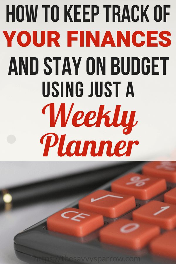 keep track of spending using a weekly planner a detailed guide