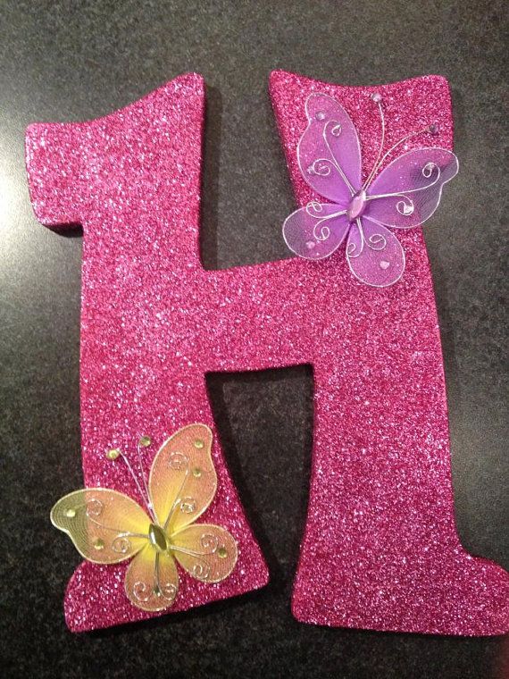 pink glitter letter h by blingblingletters on etsy 1250