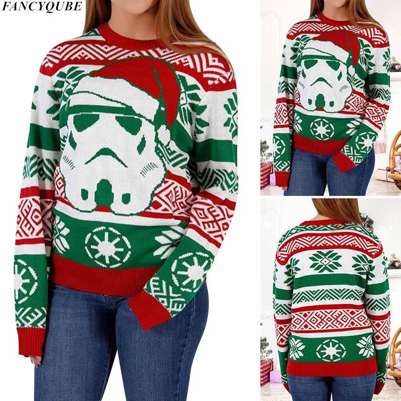 Womens Ladies Girls Funny Merry Christmas Novelty Jumper Xmas Sweater New Top