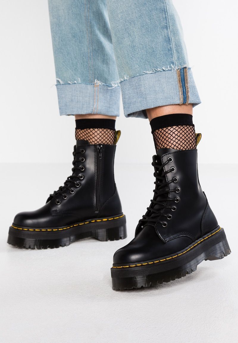 Jadon Zip Plateau Stiefeletten Schwarz Zalando Co Uk Fashionshoot Fashioninsta Fashiontrend Fashionwo In Boots Outfit Dr Martens Shoes Chukka Boots Outfit