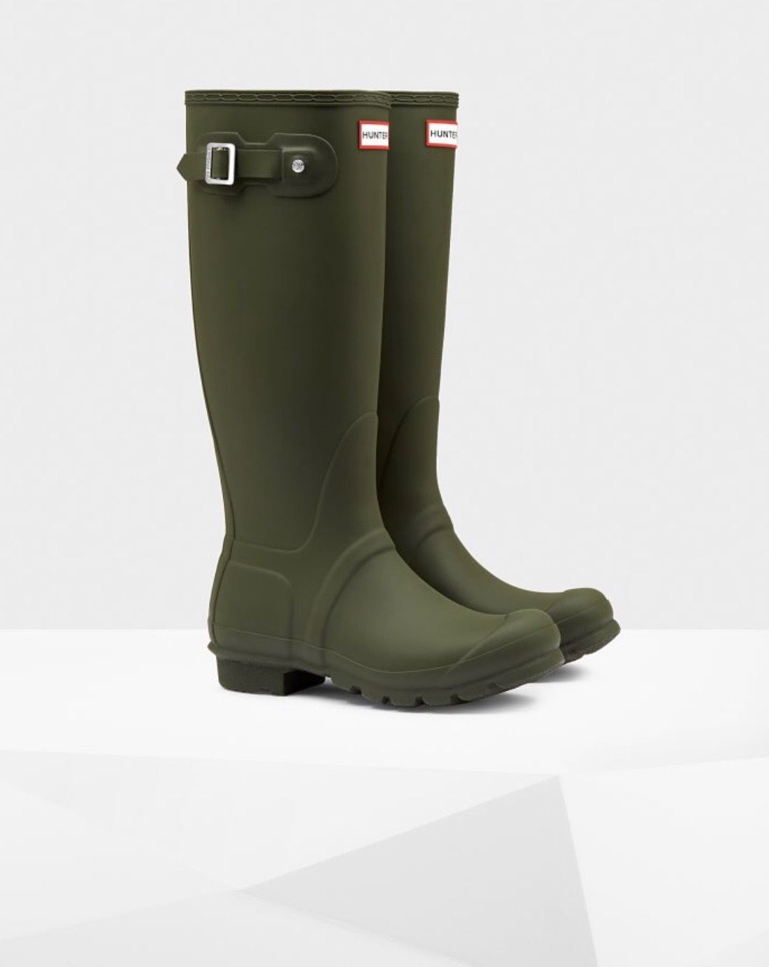 Tall Hunter Boots | Dark Olive | Size 8 | $150 Hunter Boots Store ...