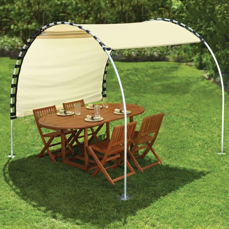 mesa con sombra para el patio trasero Más Pvc Projects, Outdoor Projects, Home Projects, Outdoor Crafts, Garden Projects, Garden And Yard, Diy Garden, Home And Garden, Veggie Garden
