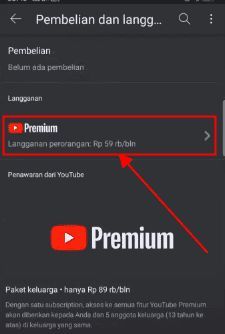 cara berhenti langganan youtube premium iphone