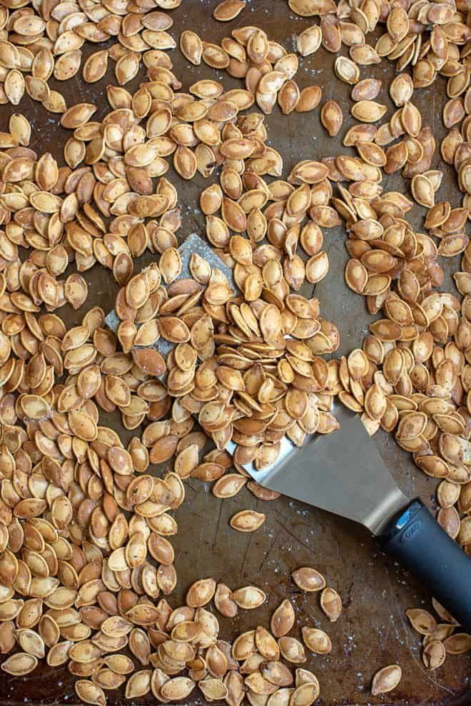 My tried and true method and step-by-step tutorial for roasting pumpkin seeds. It wouldn't be Halloween without these Perfect Roasted Pumpkin Seeds. #roastedpumpkinseeds My tried and true method and step-by-step tutorial for roasting pumpkin seeds. It wouldn't be Halloween without these Perfect Roasted Pumpkin Seeds. #roastedpumpkinseeds My tried and true method and step-by-step tutorial for roasting pumpkin seeds. It wouldn't be Halloween without these Perfect Roasted Pumpkin Seeds. #roastedpum #roastedpumpkinseeds
