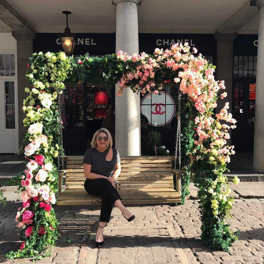 London S Coventgarden Is Filled With Fantastic Ping And London S Coventgarden Is Filled With Fantastic Ping And Delicious Eateries Loved This Chanel Swing Outside Their Cosmetics