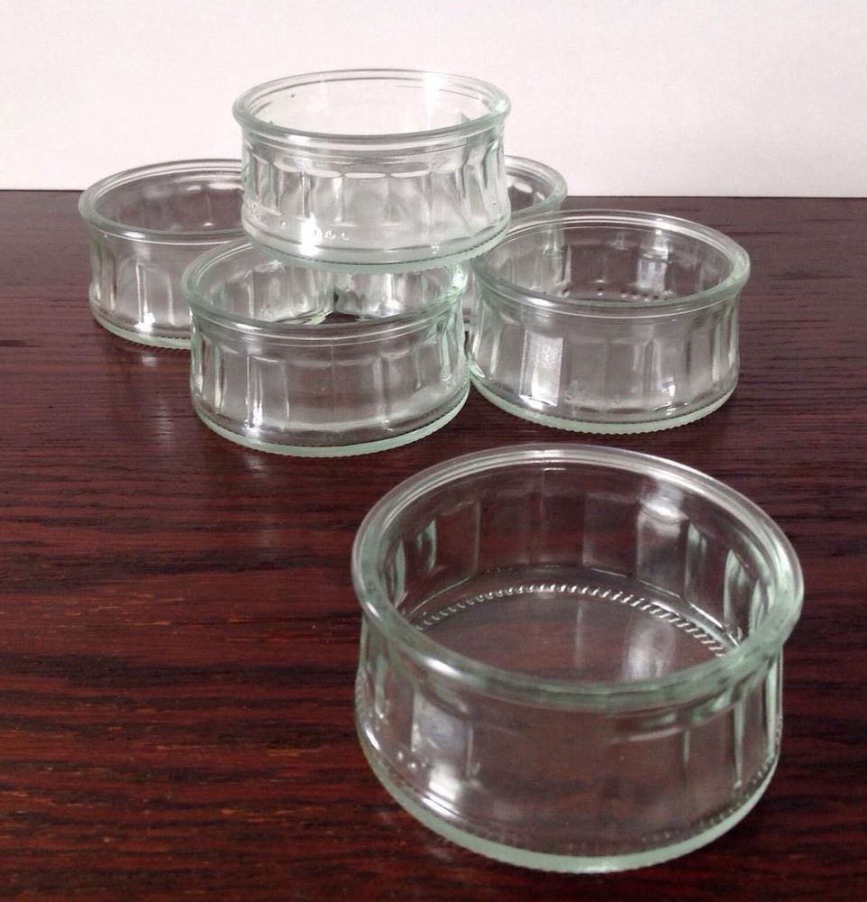 SET OF 6 GLASS RAMEKINS