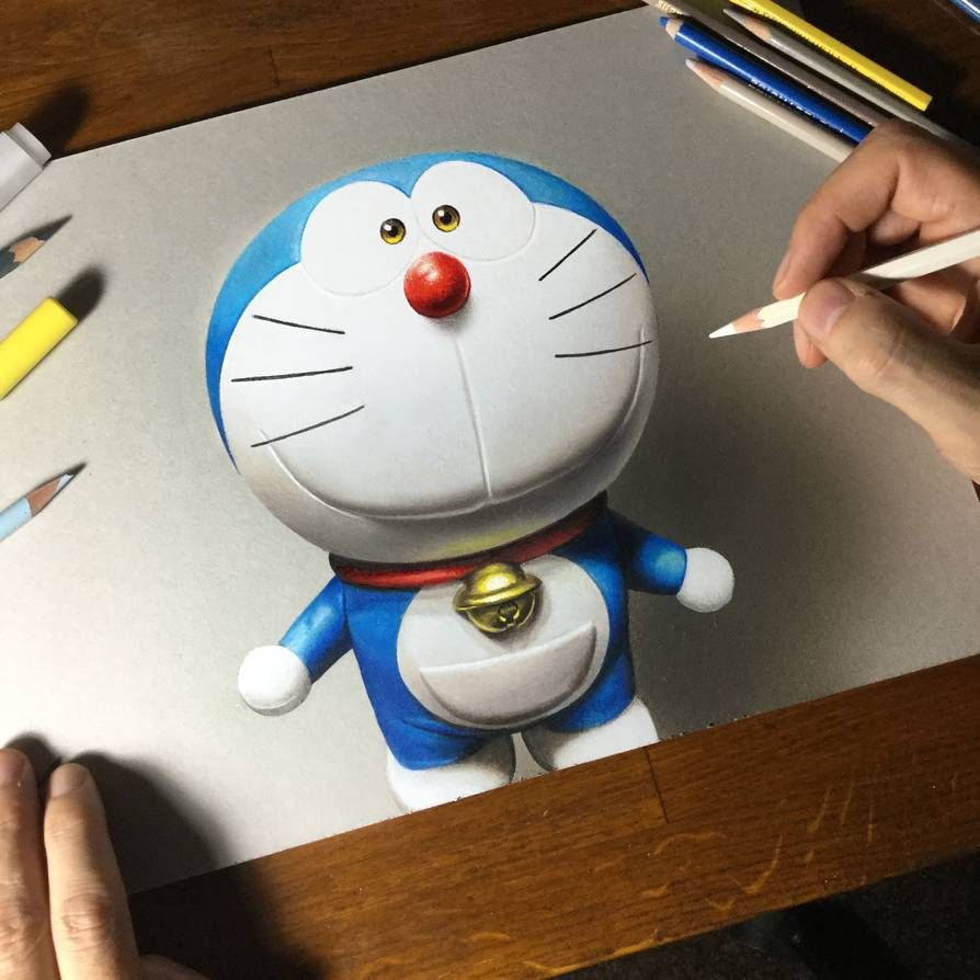 Chaien And Xeko Coloring Pages 3 Doraemon portrait fan art drawing by on