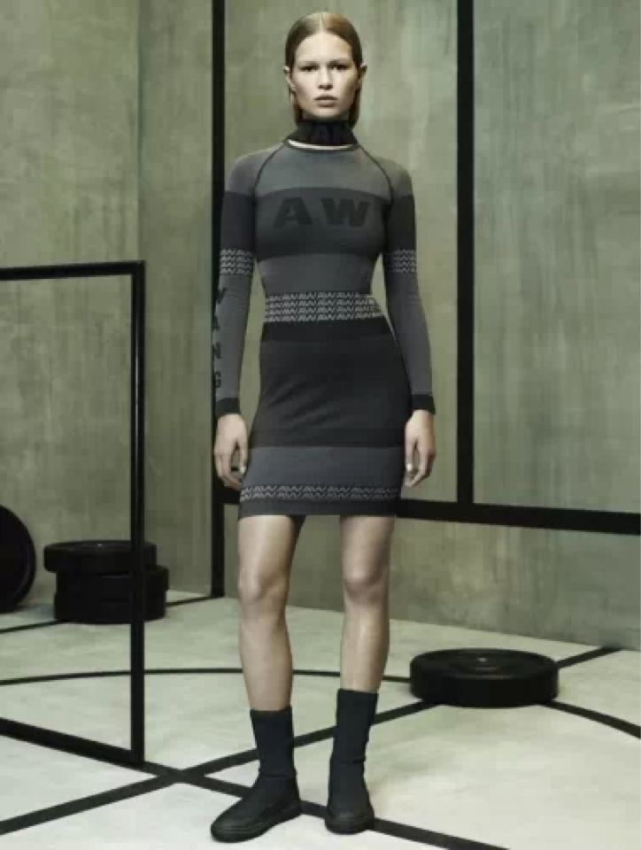 Alexander Wang For H M Jacquard Knit Short Dress Medium Nwt Mini Mega Logo Celeb Fashion Alexander Wang Editorial Fashion