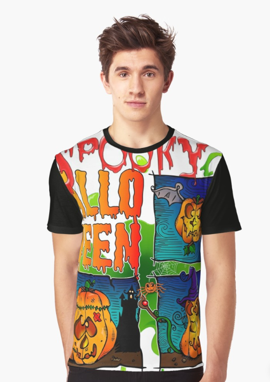 T-shirt graphique - Graphic t-shirt - Spooky Halloween #spookyoutfits