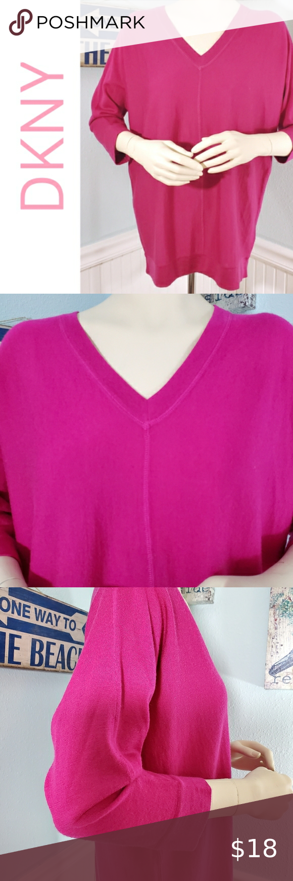 dkny pink sweatshirt