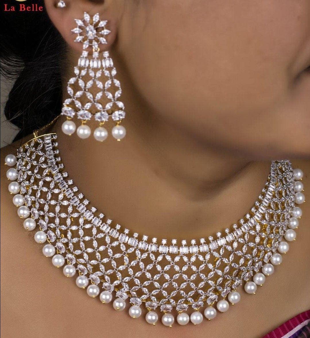 Saved by radha reddy garisa bigdiamondnecklace real diamond necklace 
