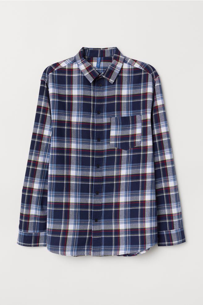 Camisa en franela de algodón | Camisas de franela, Camisas Camisa de franela sin mangas Azul oscuroCuadros HOMBRE