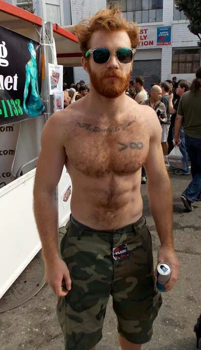 Hairy Chest Red Hair Men Redhead Men Ginger Beard