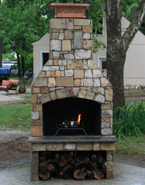 24" Veranda Series Outdoor Fireplace Kit with an 18" firebox width. Designed with a smaller setting in mind. | Outdoor Fireplace | Pinterest | Fireplace kits …