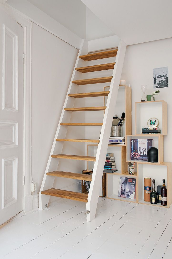 Ingeniosa distribución en 38 m² Escalera, Tiendas decoracion y Sótano - decoracion de pisos Ingeniosa distribución en 38 m² Escalera, Tiendas decoracion y Sótano - decoracion de pisos