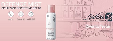 Diventa Tester Defence Mist di BioNike con MyBeauty