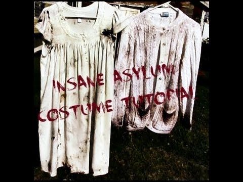 Insane Asylum Costume Tutorial Creepy Insane Asylum Costume Tutorial