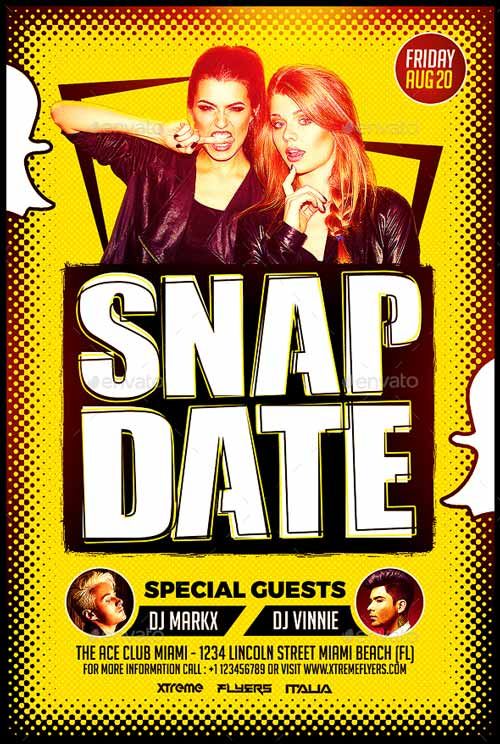 snapdate party flyer template http ffflyer com snapdate party
