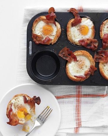 Mother S Day Brunch Recipes For Breakfast In Bed Or A Feast At The Egg Toast Cups With Bacon Crumbled Sausage Or Spinach