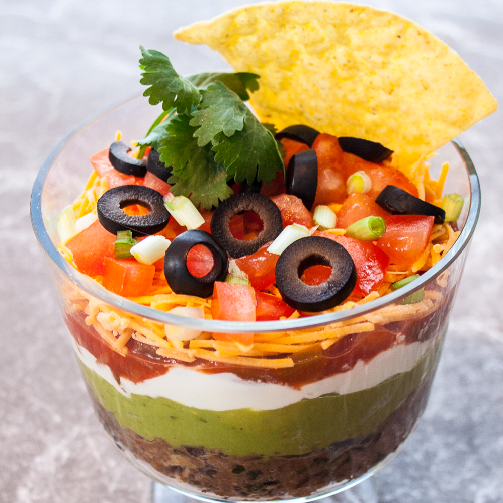 This 7 Layer Dip is one of those things that I remember making pretty
