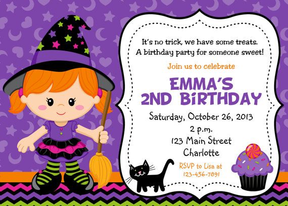 halloween party invitation purple witch halloween birthday party halloween birthday invites
