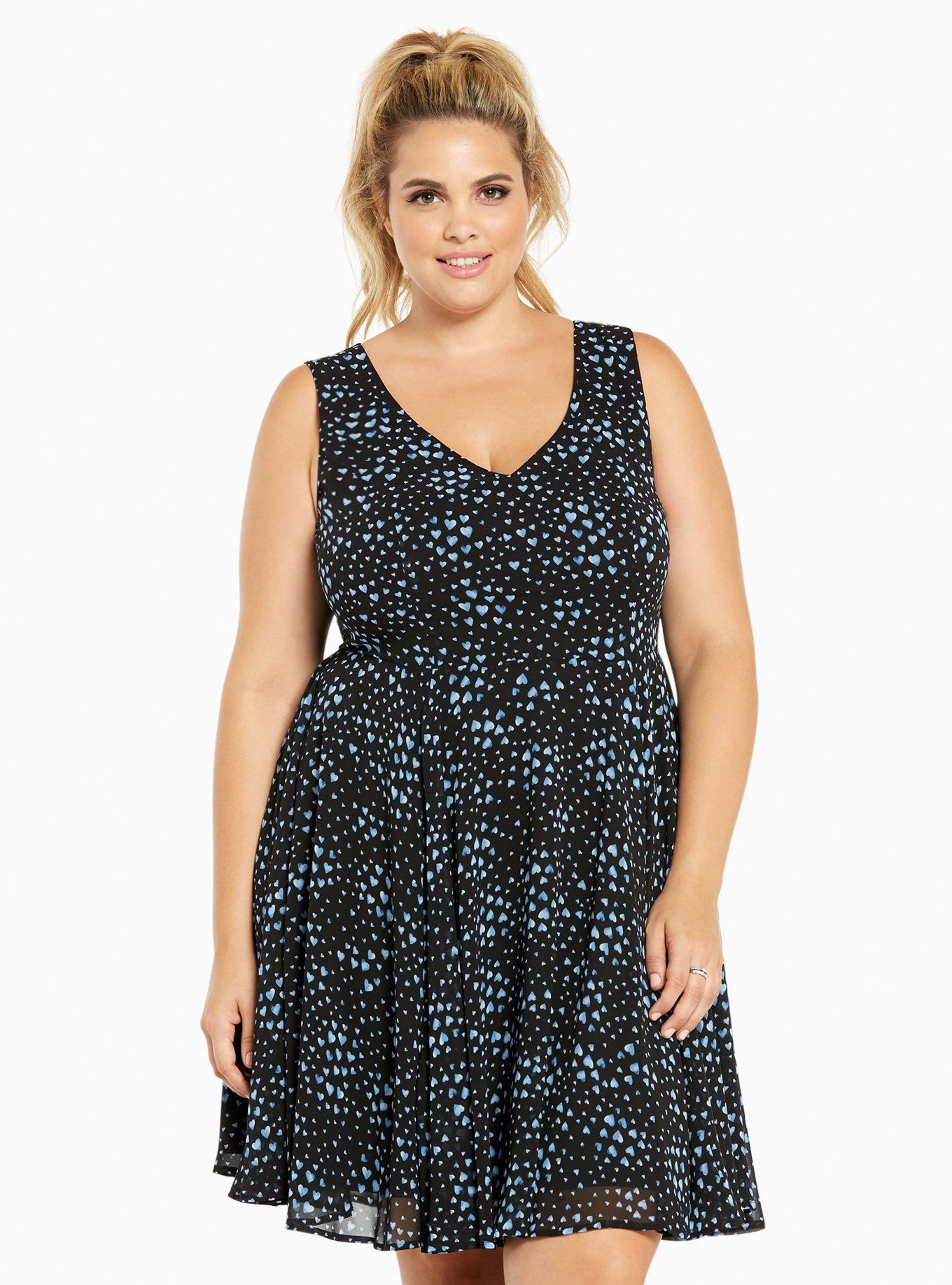Abbigliamento Donna Yours Plus Size Black Lace Cocktail Canottiera
