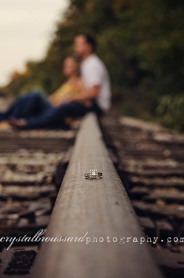 Love this pictures.....on local railroad tracks... Crystal Broussard {Photography} #romanceornot?